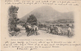 GU 16 - (63) ENVIRONS DE CLERMONT FERRAND -  LE PUY DE DOME - PAYSANS ,  ATTELAGES DE BOEUFS - 2 SCANS - Clermont Ferrand