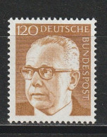 Bund Michel 691 Bundespräsident Gustav Heinemann ** - Unused Stamps