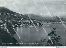 Br235 Cartolina Vietri Sul Mare Panorama Con Lo Sfondo Di Salerno Campania - Salerno