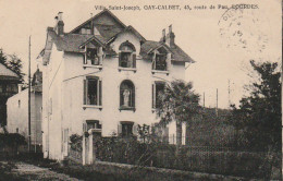 GU Nw -(65) LOURDES -  VILLA SAINT JOSEPH , GAY CALBET , ROUTE DE PAU  - RESIDENTS AUX FENETRES - 2 SCANS - Lourdes