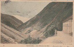 GU Nw -(65) CAUTERETS -  LES THERMES DU BOIS   - CARTE COLORISEE - 2 SCANS - Cauterets