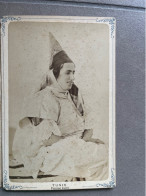 Tunisie Photo Albumen Femme Juive - Old (before 1900)