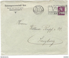 293 - 60 - Entier Postal Privé "Konsumgenossenschaft Bern" 1922 Oblit Mécanique Illustrée - Interi Postali