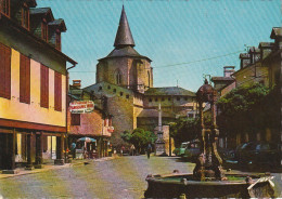 GU Nw -(65) SAINT SAVIN - LA PLACE DE L'EGLISE - RESTAURANT PANORAMIC HOTEL  -  CARTE COULEURS  - 2 SCANS - Otros & Sin Clasificación