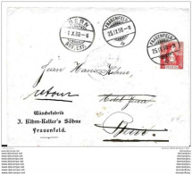 11-34 - Entier Postal Privé "Wäschefabrik Kihm-Keller's Söhne" Frauenefeld 1908 - Stamped Stationery