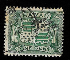 1899 Coat Of Arms Michel US-HA 63 Stamp Number US-HA 80 Yvert Et Tellier US-HA 69 Stanley Gibbons US-HA 89 Used - Hawaï