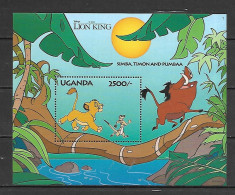 Disney Uganda 1994 Lion King MS #1 MNH - Disney
