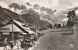 GU Nw  -(65) GAVARNIE  - CHALET RESTAURANT DU PIMENE ET LE CIRQUE - MULES - TAMPON " A L'EDELWEISS " , L . HOURNA  - Gavarnie