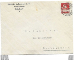 164 - 2 - Entier Postal Privé "gebrüder Ackermann Entlebuch 1915" Cachets "Ambulant" - Enteros Postales