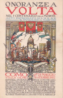 1927 Cartolina ONORANZE A VOLTA Serie Volta E Camicie Nere Non Timbrate - Marcofilía