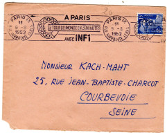 1952  CAD  PARIS IX Rue Hippolyte LEBAS - Covers & Documents