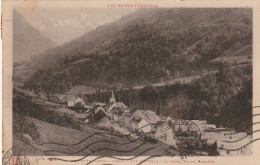 GU Nw -(64) VALLEE D'ASPE  - URDOS -  VUE GENERALE - AU FOND , MONTS BERNERE   -  2 SCANS - Andere & Zonder Classificatie