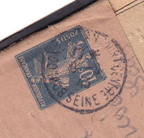 Entier Postal Bande Journal 10c Semeuse Au Tarif Cécogramme ʘ 09.06.1940 Ensemble Pesant 23g. - Posttarieven