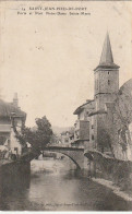 GU Nw -(64) SAINT JEAN PIED DE PORT  -  PORTE ET PONT  NOTRE DAME  SAINTE MARIE  -  2 SCANS - Saint Jean Pied De Port