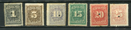 USA : -  T. TÉLÉGRAPHE - N° Yvert 52+54+55+56+57+58* - Unused Stamps