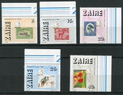Zaïre ** N° 1230 à 1234 (dent Manquante Au N° 1233) - Cent. De La Poste Au Zaïre - Unused Stamps