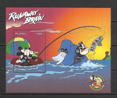 Disney Uganda 1998 Runaway Brain MS #2 MNH - Disney