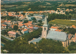 GU 22 -(64) LEMBEYE  -  VUE AERIENNE  -  CARTE  COULEURS -  2 SCANS - Autres & Non Classés