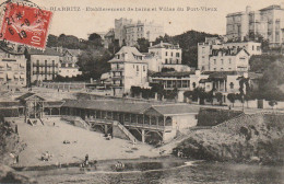 GU 24 -(64) BIARRITZ  -  ETABLISSEMENT DE BAINS ET VILLAS DU PORT VIEUX  -  2 SCANS - Biarritz