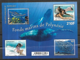 POLYNESIE FRANCAISE  2017 BLOC  46 FONDS MARINS     N** MNH - Blocks & Sheetlets