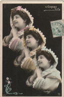 EP 27- PORTRAITS DE L' ARTISTE S. GIRARD PAR REUTLINGER , PARIS ( ACTRICE JULIE SIMON GIRARD ) - CARTE COLORISEE  - Artisti