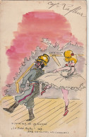 FI 8 - HISTOIRE DE LA DANSE - " LE  JETE BATTU " 1907, CAP. LAFLEUR - ILL. DANSEUSE TUTU , MILITAIRE - PROGRAMME MUSICAL - Programas