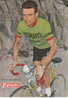 GU Nw - COUREUR CYCISTE ITALIEN - IMERIO MASSIGNAN EQUIPE LEGNANO - TAMPON G. SANDRIN , SACILE- 2 SCANS - Cycling