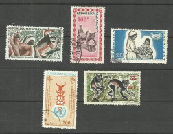 MADAGASCAR POSTE AERIENNE N°84, 96, 98, 104, 106 Cote 4.65€ - Madagascar (1960-...)