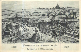 67 STRASBOURG  Centenaire Du Chemin De Fer De Paris à Strasbourg 1852.1952  Voir Verso  2 Scans - Straatsburg