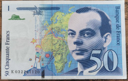 Billet De 50 Francs Saint-Exupéry 1997 France K032261120 - 50 F 1992-1999 ''St Exupéry''