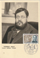 GU Nw - ALBERT THOMAS , HOMME POLITIQUE - CARTE MAXIMUM ( 10 MAI  1969 , PARIS  ) - 2 SCANS - 1960-1969