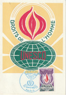 GU Nw - UNESCO  - CARTE MAXIMUM ( 8 MARS  1969 , PARIS  ) - 2 SCANS - 1960-1969