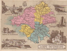 GU Nw -(44 ) CHROMO DEPARTEMENT DE LA LOIRE INFERIEURE , LIBRAIRIE HACHETTE  - ILLUSTRATION NORMAND - Altri & Non Classificati