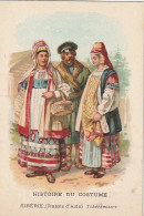 GU Nw - SIBERIE ( RUSSIE D' ASIE ), TCHEREMISSES - HISTOIRE DU COSTUME - CHROMO PUBLICITAIRE PHOSCAO - Tè & Caffè