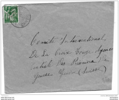 43-7 - Enveloppe Envoyée Du Cantal Au Service Prisonniers De Guerre/Croix Rouge/Genève 1940 - WW2 (II Guerra Mundial)