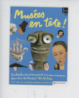 Autocollant "Musées En Tête" 1792-1992 Les Collections Publiques Ont 200 Ans ! évènements... Arts - Caisse D'Epargne - Werbepostkarten