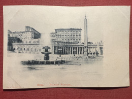 Cartolina - Roma - Palazzo Vaticano - 1900 Ca. - Sonstige & Ohne Zuordnung