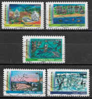 France 2011 Oblitéré  Autoadhésif   N° 636 - 638 - 639 - 640 - 647   -   Année Des Outre-Mer - Used Stamps