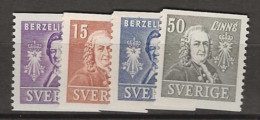 1939 MNH Sweden, Mi 272-75-A Postfris** - Ungebraucht