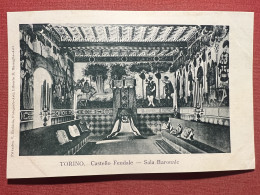 Cartolina - Torino - Castello Feudale - Sala Baronale - 1900 Ca. - Andere & Zonder Classificatie
