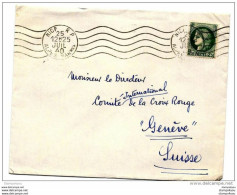 64 - 66 - Enveloppe Envoyée De Nice  à La Croix Rouge Genève 1940 Oblit Mécanique - Guerra Del 1939-45
