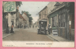 SAS0403  CPA  GARANCIERES  (Seine Et Oise)  Rue De Poissy - La Poste - EPICIER - Véhicule - Essence BENZO MOTEUR - Autres & Non Classés