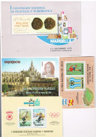 53952. Gran Lote 12 Hojitas Viñetas ESPAÑA, OCASION, Dalí, Barnafil, COBI, Marbella, Futbol 1978-1993 ** - Errors & Oddities