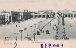 DE Nw30- PLAZA INDEPENDENCIA , MONTEVIDEO ( URUGUAY ) - CORRESPONDANCE MONTEVIDEO 1904 - Uruguay