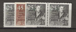 1951 MNH Sweden, Mi 263-64 Postfris** - Unused Stamps