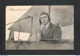 AVIATION - Eugène RENAUX - Sur Biplan M. Farman - NANTES AVIATION 14-21 Août 1910 - Aviadores