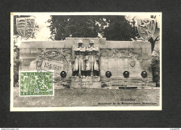 BELGIQUE - BELGIE - Carte MAXIMUM 1950 - Bruxelles - Monument De La Reconnaissance Britannique - 1934-1951