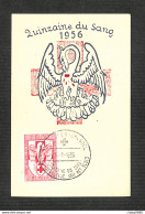 BELGIQUE - BELGIE - Carte MAXIMUM 1956 - Quinzaine Du Sang - 1951-1960