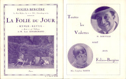 France - REVUE DES FOLIES BERGERE 1926 1927 JOSEPHINE BAKER PROGRAMME DU SPECTACLE - Programs