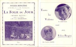 France - REVUE DES FOLIES BERGERE 1926 1927 JOSEPHINE BAKER PROGRAMME DU SPECTACLE - Programme